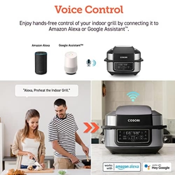 COSORI Electric Smokeless Indoor Grill & Smart XL Air Fryer Combo
