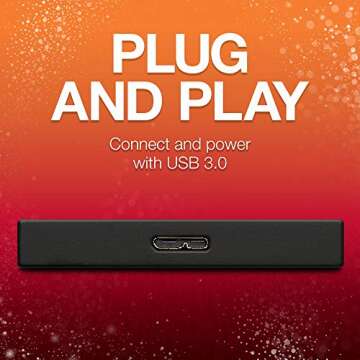 Seagate Backup Plus Slim 1TB External Hard Drive Portable HDD – Black USB 3.0 for PC Laptop and Mac, 1 year Mylio Create, 2 Months Adobe CC Photography (STHN1000400)