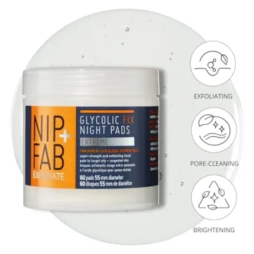 Glycolic Acid Night Face Pads for Radiant Skin