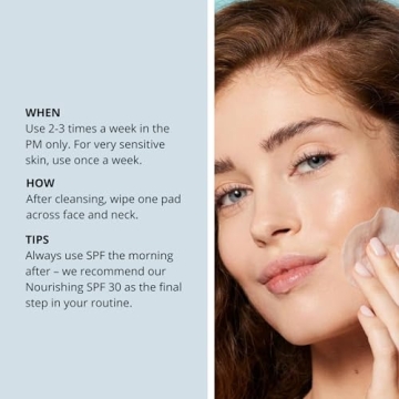 Glycolic Acid Night Face Pads for Radiant Skin