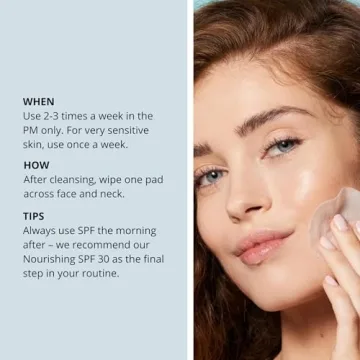 Glycolic Acid Night Face Pads for Radiant Skin