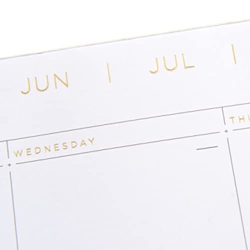 Elegant Undated Month Desktop Calendar Pad for Organization
