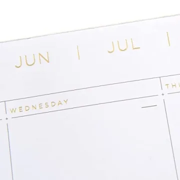 Elegant Undated Month Desktop Calendar Pad for Organization