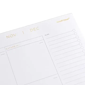 Elegant Undated Month Desktop Calendar Pad for Organization