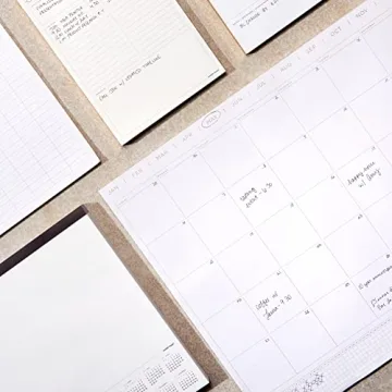 Elegant Undated Month Desktop Calendar Pad for Organization