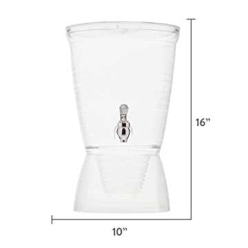 CreativeWare Bark Beverage Dispenser - 2.5 Gallon Clear Style