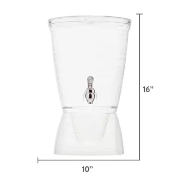 CreativeWare Bark Beverage Dispenser - 2.5 Gallon Clear Style