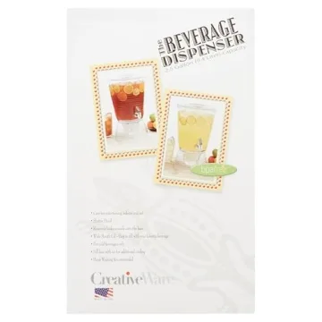 CreativeWare Bark Beverage Dispenser - 2.5 Gallon Clear Style