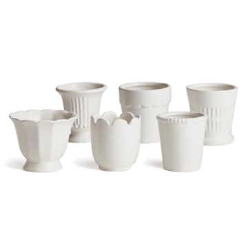 Napa Home Mirabelle Mini Cachepots Set White for Gifts
