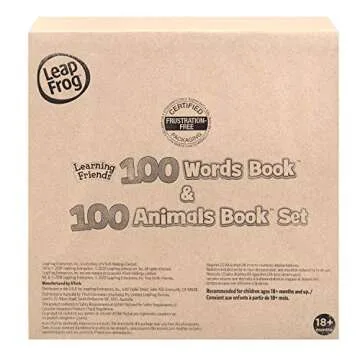 LeapFrog 100 Words and 100 Animals Book Set for Kids