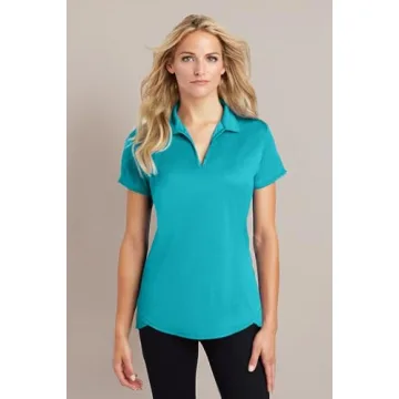 Stylish Joe's USA Golf Polo for Active Women - Tropic Blue