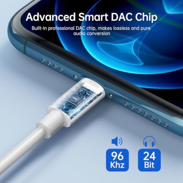 USB Type C Headphone Jack Adapter for iPhone & Samsung