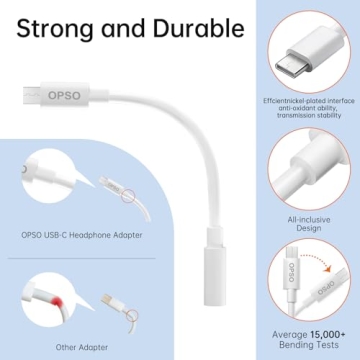 USB Type C Headphone Jack Adapter for iPhone & Samsung