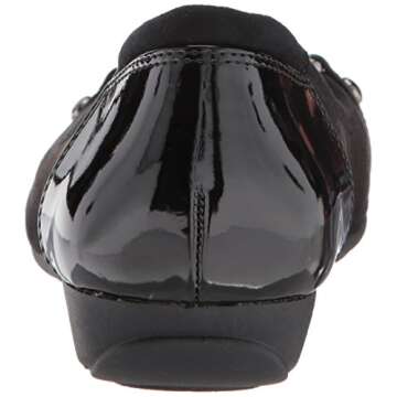 Anne Klein Women's Umeko Ballet Flat, Black/Multi Fabric, 9 M US