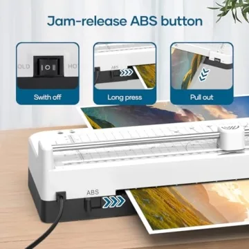 Affordable A3 Laminator with Sheets and Built-in Tools for All