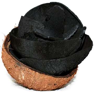 Plant Guru Activated Charcoal Powder Bulk - 1.75 lbs. Jar, COCONUT - Food Grade Kosher Non-GMO - Tee...