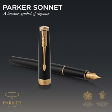 PARKER Sonnet Fountain Pen with Gold Trim