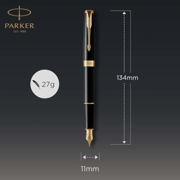 PARKER Sonnet Fountain Pen with Gold Trim