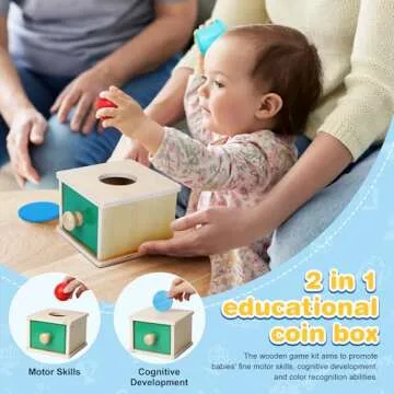 Dulsaera Montessori Toys for 1 Year Old, 6-in-1 Baby Toys 6-12 Months Educational Toys for 1 Year Old Developmental Learning Toy Infant Birthday Gifts for Boys Girls Babies