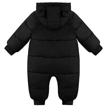 Fumdonnie Baby Boy Snowsuit Jacket Infant Winter Clothes Newborn Coat Snow Wear 0-6 Months