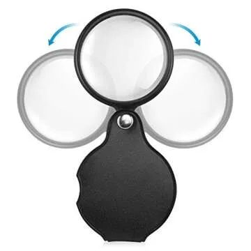 Upgrade 10X Small Magnifying Glasses for Kids and Seniors