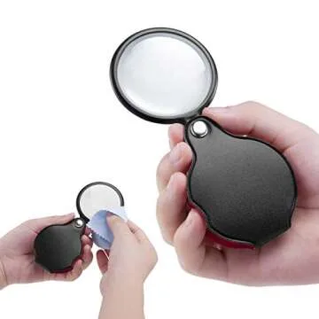 Upgrade 10X Small Magnifying Glasses for Kids and Seniors