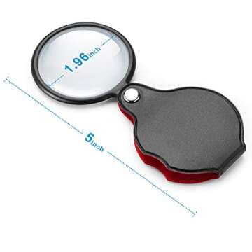 Upgrade 10X Small Magnifying Glasses for Kids and Seniors
