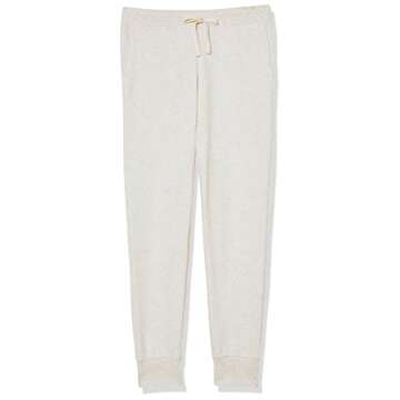 Amazon Essentials Women's Fleece Jogger Sweatpant (Available in Plus Size), Oatmeal Heather, Large