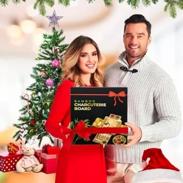 Gourmet Charcuterie Board Set with Recipe Book & Knives