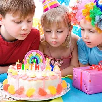 Vibrant Rainbow Cake Topper for All Celebrations