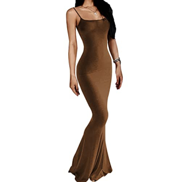 AnotherChill Women's Casual Lounge Slip Long Dress - Elegant Summer Maxi in Various Sizes