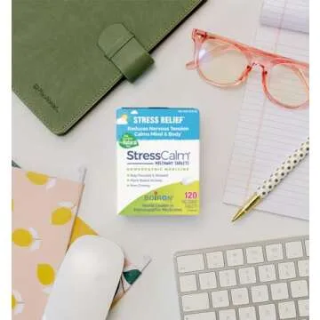 Boiron StressCalm Tablets for Relief of Stress, Anxiousness, Nervousness, Irritability, and Fatigue - 120 Count
