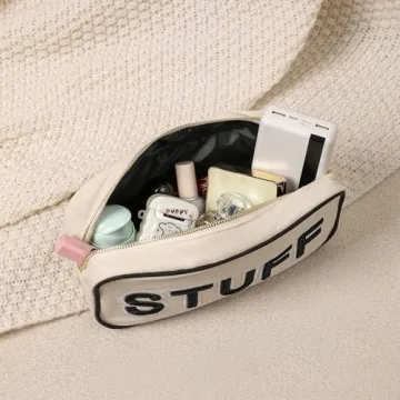 Stylish uekeboag Canvas Makeup Bag for Women and Girls