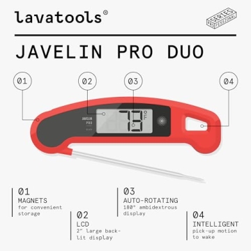 Javelin PRO Duo Instant Read Thermometer for Cooking