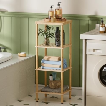 Eco-Friendly AmazerBath Bamboo Shelf for Any Room