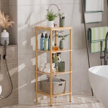 Eco-Friendly AmazerBath Bamboo Shelf for Any Room