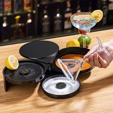 Monkkino Margarita Rimmer Set - 3-Tier Alcohol Rimmer