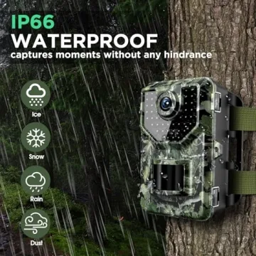 Vikeri 4K Trail Camera with Night Vision and Waterproof Design