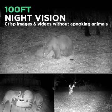 Vikeri 4K Trail Camera with Night Vision and Waterproof Design