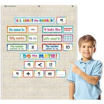 Teacher Created Resources Woven 10 Pocket Chart (34" x 44") (TCR20105)