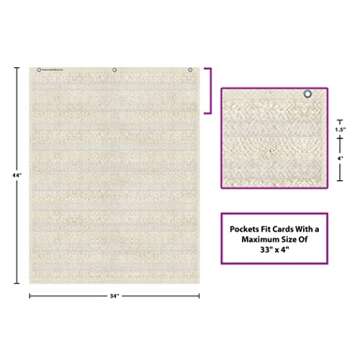 Teacher Created Resources Woven 10 Pocket Chart (34" x 44") (TCR20105)