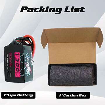 CNHL 22.2V 1300mAh 6S Lipo Battery 100C with XT60 Plug for FPV Drone Racing RC Quadcopter Helicopter Airplane