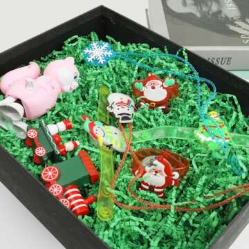 DIYASY Crinkle Cut Paper Shred Filler, 8.8 oz Green Shredded Paper for Gift Wrapping Basket Filling Raffia Paper Gift Box Grass Christmas Easter Birthdays Decorations