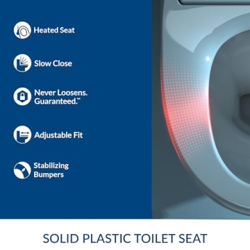 Bemis Heated Toilet Seat with Night Light and Soft Close