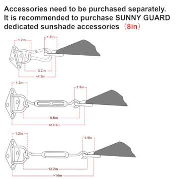 SUNNY GUARD Sun Shade Sail 12'x16' Rectangle Charcoal UV Block Sunshade for Backyard Yard Deck Patio Garden Outdoor Activities and Facility(We Make Custom Size)