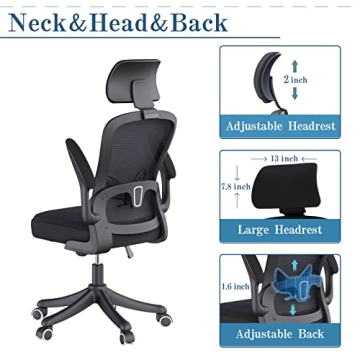 Ergonomic Office Chair with Lumbar Support for Home Office