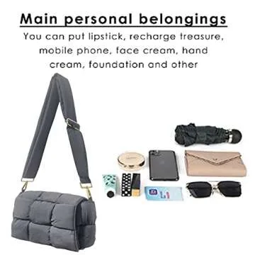 NAARIIAN Puffer Woven Purse for Women: Stylish & Lightweight