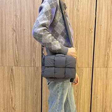 NAARIIAN Puffer Woven Purse for Women: Stylish & Lightweight