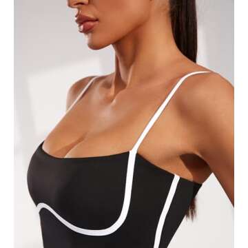 Move With You Womens Workout Tennis Dress with Built-in Bra & Shorts Pockets Sleeveless Exercise Golf Dresses(Black,S1)