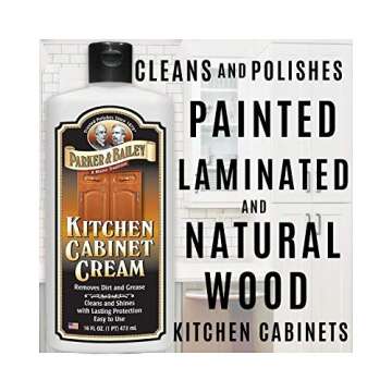 Parker & Bailey Lemon Oil Polish Bundled with Kitchen Cabinet Cream- Furniture Polish Oil and Wood Cleaner 16 oz Combo